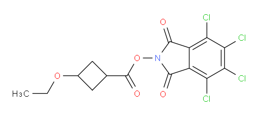 4,5,6,7-tetrachloro-1,3-dioxo-2,3-dihydro-1H-isoindol-2-yl 3-ethoxycyclobutane-1-carboxylate
