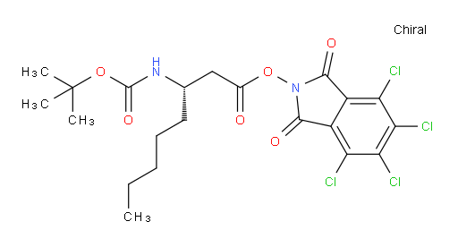 4,5,6,7-tetrachloro-1,3-dioxo-2,3-dihydro-1H-isoindol-2-yl (3S)-3-{[(tert-butoxy)carbonyl]amino}octanoate