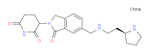 3-{1-oxo-6-[({2-[(2S)-pyrrolidin-2-yl]ethyl}amino)methyl]-2,3-dihydro-1H-isoindol-2-yl}piperidine-2,6-dione