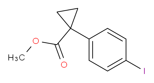 methyl 1-(4-iodophenyl)cyclopropane-1-carboxylate