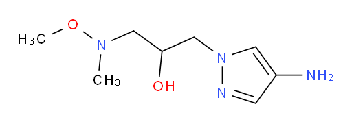 1-(4-amino-1H-pyrazol-1-yl)-3-[methoxy(methyl)amino]propan-2-ol