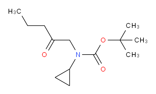tert-butyl N-cyclopropyl-N-(2-oxopentyl)carbamate