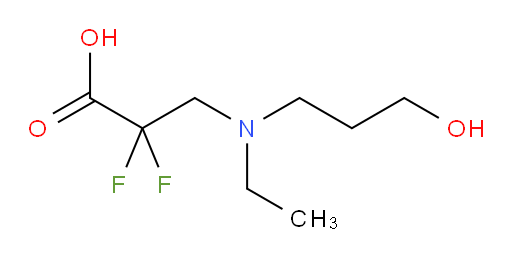 3-[ethyl(3-hydroxypropyl)amino]-2,2-difluoropropanoic acid