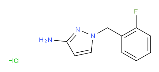 1-[(2-fluorophenyl)methyl]-1H-pyrazol-3-amine hydrochloride