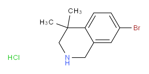 7-bromo-4,4-dimethyl-1,2,3,4-tetrahydroisoquinoline hydrochloride