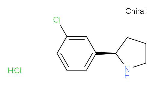 (2R)-2-(3-chlorophenyl)pyrrolidine hydrochloride
