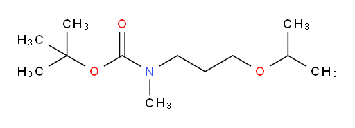 tert-butyl N-methyl-N-[3-(propan-2-yloxy)propyl]carbamate