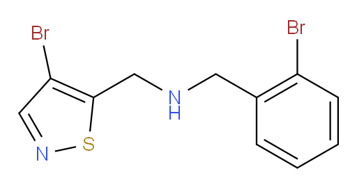 [(4-bromo-1,2-thiazol-5-yl)methyl][(2-bromophenyl)methyl]amine