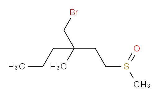 3-(bromomethyl)-1-methanesulfinyl-3-methylhexane