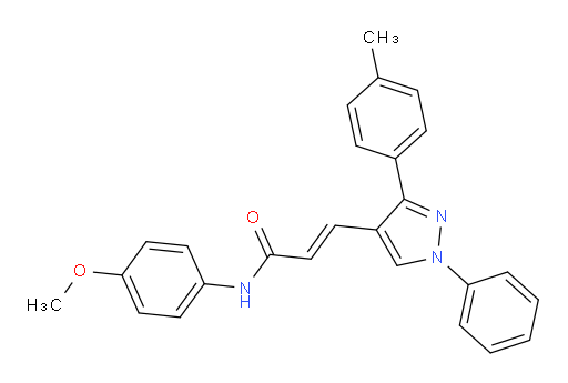 N-(4-methoxyphenyl)-3-[3-(4-methylphenyl)-1-phenyl-1H-pyrazol-4-yl]prop-2-enamide