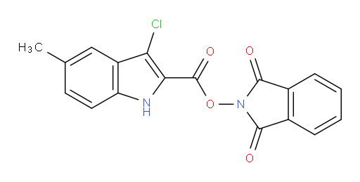 1,3-dioxo-2,3-dihydro-1H-isoindol-2-yl 3-chloro-5-methyl-1H-indole-2-carboxylate