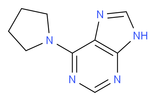 6-(pyrrolidin-1-yl)-9H-purine