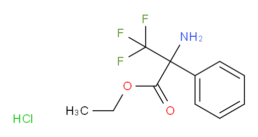 ethyl 2-amino-3,3,3-trifluoro-2-phenylpropanoate hydrochloride