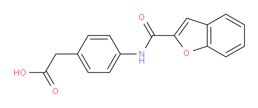 2-[4-(1-benzofuran-2-amido)phenyl]acetic acid
