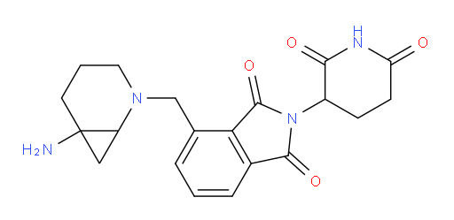 4-({6-amino-2-azabicyclo[4.1.0]heptan-2-yl}methyl)-2-(2,6-dioxopiperidin-3-yl)-2,3-dihydro-1H-isoindole-1,3-dione