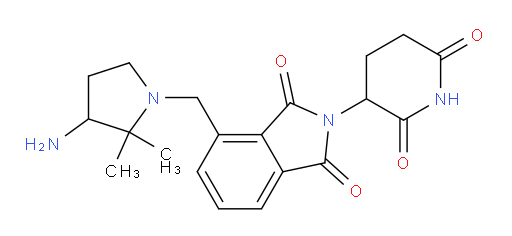 4-[(3-amino-2,2-dimethylpyrrolidin-1-yl)methyl]-2-(2,6-dioxopiperidin-3-yl)-2,3-dihydro-1H-isoindole-1,3-dione