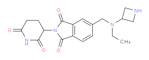 5-{[(azetidin-3-yl)(ethyl)amino]methyl}-2-(2,6-dioxopiperidin-3-yl)-2,3-dihydro-1H-isoindole-1,3-dione