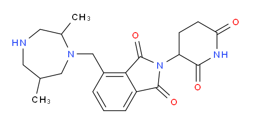 4-[(2,6-dimethyl-1,4-diazepan-1-yl)methyl]-2-(2,6-dioxopiperidin-3-yl)-2,3-dihydro-1H-isoindole-1,3-dione