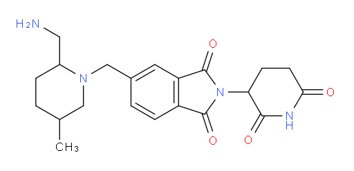5-{[2-(aminomethyl)-5-methylpiperidin-1-yl]methyl}-2-(2,6-dioxopiperidin-3-yl)-2,3-dihydro-1H-isoindole-1,3-dione