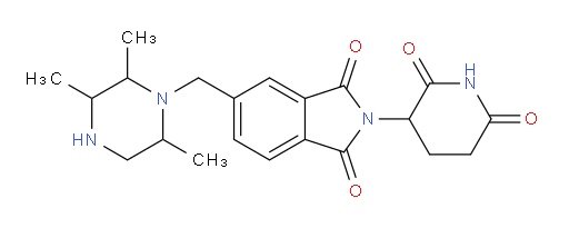 2-(2,6-dioxopiperidin-3-yl)-5-[(2,3,6-trimethylpiperazin-1-yl)methyl]-2,3-dihydro-1H-isoindole-1,3-dione