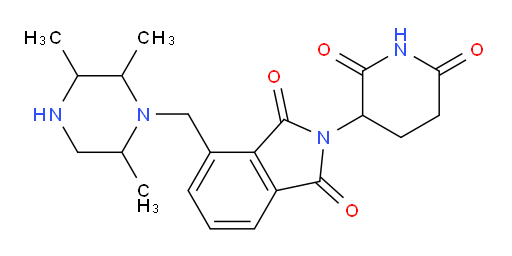 2-(2,6-dioxopiperidin-3-yl)-4-[(2,3,6-trimethylpiperazin-1-yl)methyl]-2,3-dihydro-1H-isoindole-1,3-dione