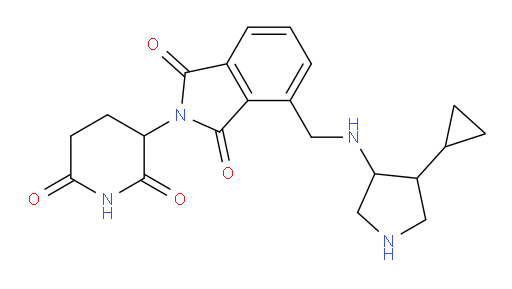 4-{[(4-cyclopropylpyrrolidin-3-yl)amino]methyl}-2-(2,6-dioxopiperidin-3-yl)-2,3-dihydro-1H-isoindole-1,3-dione