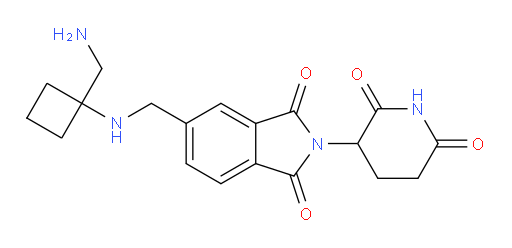 5-({[1-(aminomethyl)cyclobutyl]amino}methyl)-2-(2,6-dioxopiperidin-3-yl)-2,3-dihydro-1H-isoindole-1,3-dione