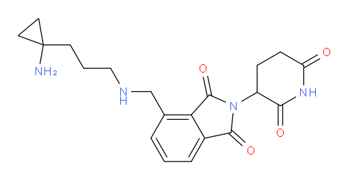 4-({[3-(1-aminocyclopropyl)propyl]amino}methyl)-2-(2,6-dioxopiperidin-3-yl)-2,3-dihydro-1H-isoindole-1,3-dione