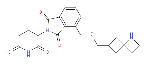 4-{[({1-azaspiro[3.3]heptan-6-yl}methyl)amino]methyl}-2-(2,6-dioxopiperidin-3-yl)-2,3-dihydro-1H-isoindole-1,3-dione