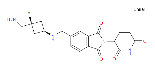2-(2,6-dioxopiperidin-3-yl)-5-({[(1s,3s)-3-(aminomethyl)-3-fluorocyclobutyl]amino}methyl)-2,3-dihydro-1H-isoindole-1,3-dione