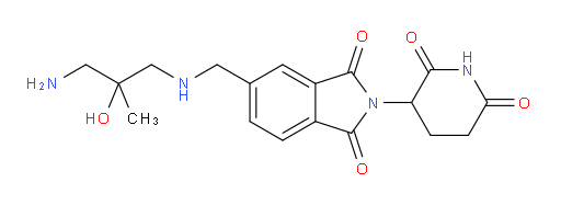5-{[(3-amino-2-hydroxy-2-methylpropyl)amino]methyl}-2-(2,6-dioxopiperidin-3-yl)-2,3-dihydro-1H-isoindole-1,3-dione