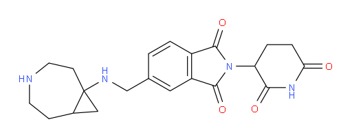 5-[({4-azabicyclo[5.1.0]octan-1-yl}amino)methyl]-2-(2,6-dioxopiperidin-3-yl)-2,3-dihydro-1H-isoindole-1,3-dione