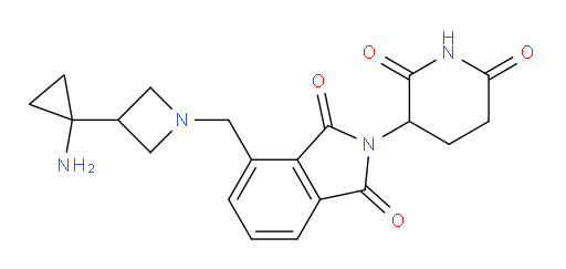 4-{[3-(1-aminocyclopropyl)azetidin-1-yl]methyl}-2-(2,6-dioxopiperidin-3-yl)-2,3-dihydro-1H-isoindole-1,3-dione