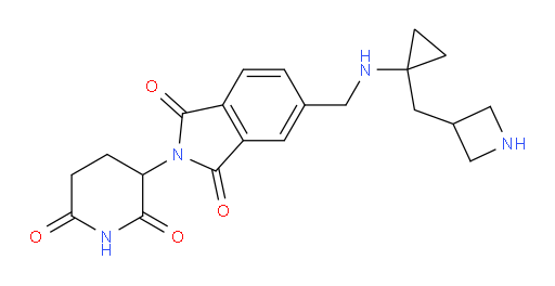 5-[({1-[(azetidin-3-yl)methyl]cyclopropyl}amino)methyl]-2-(2,6-dioxopiperidin-3-yl)-2,3-dihydro-1H-isoindole-1,3-dione
