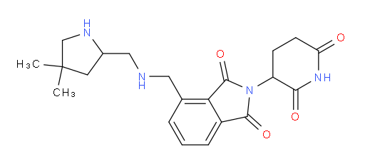 4-({[(4,4-dimethylpyrrolidin-2-yl)methyl]amino}methyl)-2-(2,6-dioxopiperidin-3-yl)-2,3-dihydro-1H-isoindole-1,3-dione