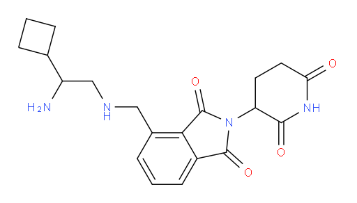 4-{[(2-amino-2-cyclobutylethyl)amino]methyl}-2-(2,6-dioxopiperidin-3-yl)-2,3-dihydro-1H-isoindole-1,3-dione
