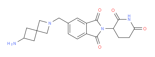 5-({6-amino-2-azaspiro[3.3]heptan-2-yl}methyl)-2-(2,6-dioxopiperidin-3-yl)-2,3-dihydro-1H-isoindole-1,3-dione