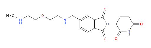 2-(2,6-dioxopiperidin-3-yl)-5-[({2-[2-(methylamino)ethoxy]ethyl}amino)methyl]-2,3-dihydro-1H-isoindole-1,3-dione