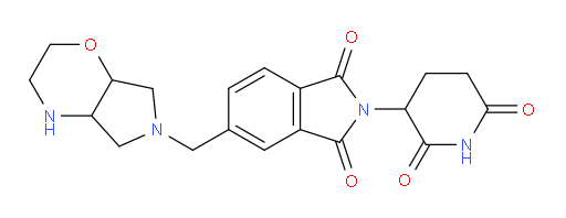 2-(2,6-dioxopiperidin-3-yl)-5-({octahydropyrrolo[3,4-b][1,4]oxazin-6-yl}methyl)-2,3-dihydro-1H-isoindole-1,3-dione