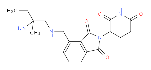 4-{[(2-amino-2-methylbutyl)amino]methyl}-2-(2,6-dioxopiperidin-3-yl)-2,3-dihydro-1H-isoindole-1,3-dione