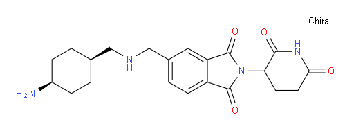 2-(2,6-dioxopiperidin-3-yl)-5-[({[(1s,4s)-4-aminocyclohexyl]methyl}amino)methyl]-2,3-dihydro-1H-isoindole-1,3-dione