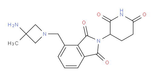 4-[(3-amino-3-methylazetidin-1-yl)methyl]-2-(2,6-dioxopiperidin-3-yl)-2,3-dihydro-1H-isoindole-1,3-dione