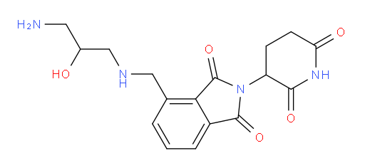 4-{[(3-amino-2-hydroxypropyl)amino]methyl}-2-(2,6-dioxopiperidin-3-yl)-2,3-dihydro-1H-isoindole-1,3-dione