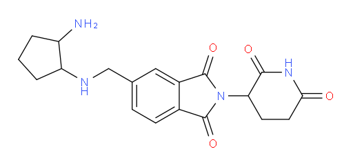 5-{[(2-aminocyclopentyl)amino]methyl}-2-(2,6-dioxopiperidin-3-yl)-2,3-dihydro-1H-isoindole-1,3-dione