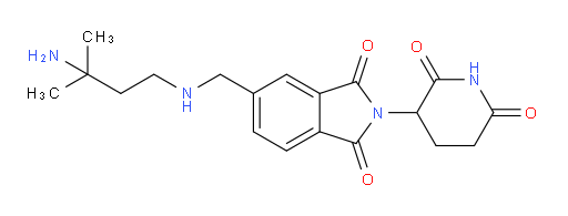 5-{[(3-amino-3-methylbutyl)amino]methyl}-2-(2,6-dioxopiperidin-3-yl)-2,3-dihydro-1H-isoindole-1,3-dione