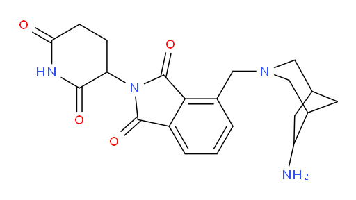 4-({6-amino-3-azabicyclo[3.2.1]octan-3-yl}methyl)-2-(2,6-dioxopiperidin-3-yl)-2,3-dihydro-1H-isoindole-1,3-dione