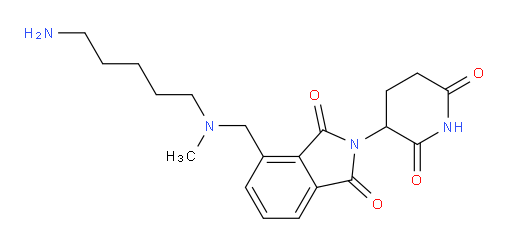 4-{[(5-aminopentyl)(methyl)amino]methyl}-2-(2,6-dioxopiperidin-3-yl)-2,3-dihydro-1H-isoindole-1,3-dione
