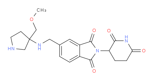 2-(2,6-dioxopiperidin-3-yl)-5-({[3-(methoxymethyl)pyrrolidin-3-yl]amino}methyl)-2,3-dihydro-1H-isoindole-1,3-dione
