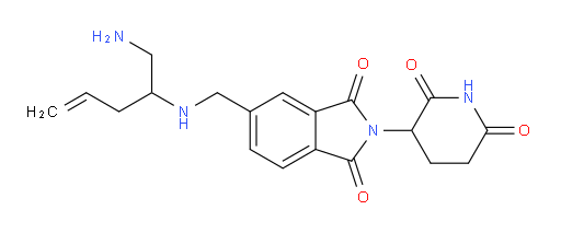 5-{[(1-aminopent-4-en-2-yl)amino]methyl}-2-(2,6-dioxopiperidin-3-yl)-2,3-dihydro-1H-isoindole-1,3-dione