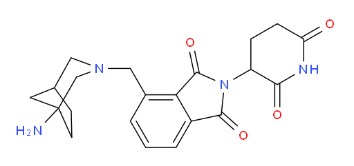 4-({1-amino-3-azabicyclo[3.2.1]octan-3-yl}methyl)-2-(2,6-dioxopiperidin-3-yl)-2,3-dihydro-1H-isoindole-1,3-dione
